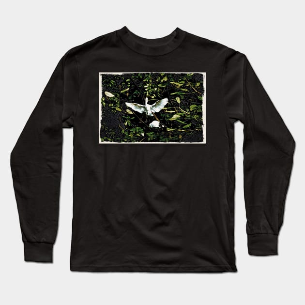 Crane / Maléa is looking for the goblin - children's book WolfArt Long Sleeve T-Shirt by RaphaelWolf